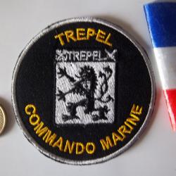 écusson militaire commando Trépel marine nationale Française. Base Lorient