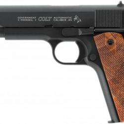Pistolet à plomb CO2 4.5 mm BB UMAREX - COLT 1911 Classic Black Wood (3 joules max)
