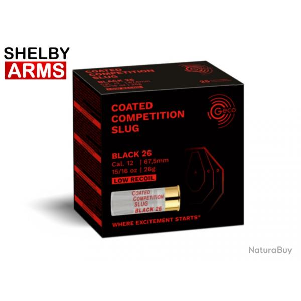 GECO Slug Black Coated Comp Carton de 200