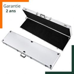 Valise de transport de fusil avec deux serrures à combinaison - Aluminium - Etanche - Garantie 2 ans