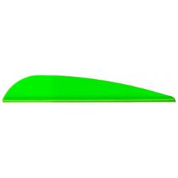 Plumes AAE Elite Plastifletch 23 en lot de 50 Vert