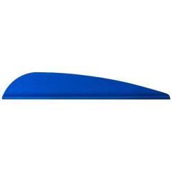 Plumes AAE Elite Plastifletch 23 en lot de 50 Bleu