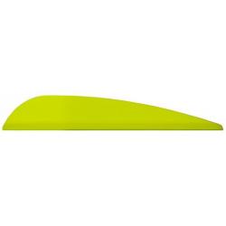 Plumes AAE Elite Plastifletch 23 en lot de 50 Jaune