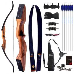 Pack complet arc recurve take down Sanlida Eagle X9 RH 30 lbs