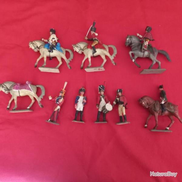 lot de cavaliers + figurines en plastique STARLUX