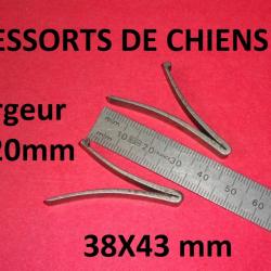 paire ressorts de chiens fusil 38x43mm juxtaposé hammerless etc.- VENDU PAR JEPERCUTE (SZA878)