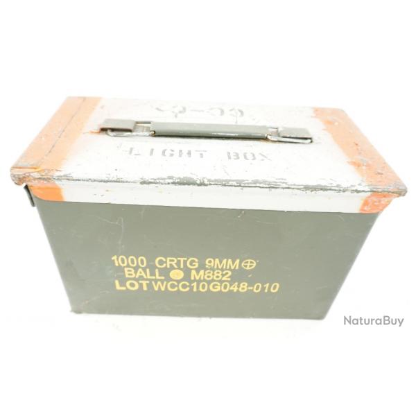 Caisse  Munitions pour 1000 Crtg 9mm ou 100 Cal. 50