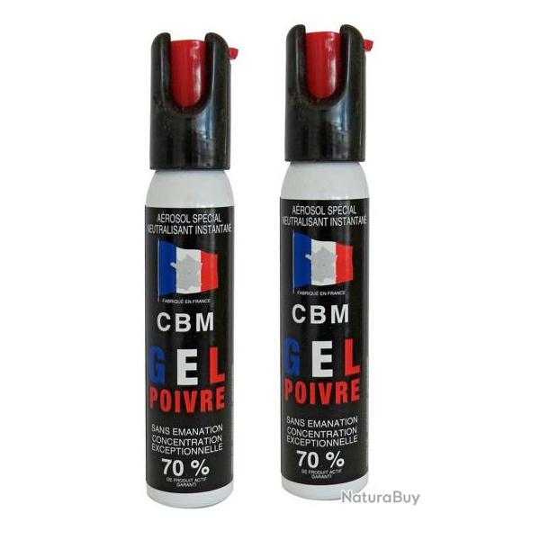 Pack de 2 BOMBES RED PEPPER CAPOT 1/4 DE TOUR 25ML