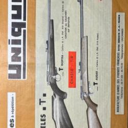 UNIQUE 22LR et 22 MAGNUM - Notice de fonctionnement et d'entretien