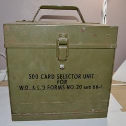 Caisse Américaine US 1939/1945 Radio Vietnam / Algérie Porte document  A Identifier