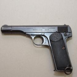 Pistolet FN Herstal 1910 22 calibre 7.65 occasion Etat correct