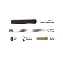 AR15 - Tube MIL SPEC 6 positions et kit d'accessoires