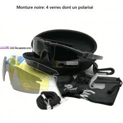 Lunette de protection avec 4 verres interchangeables dont un polarisé