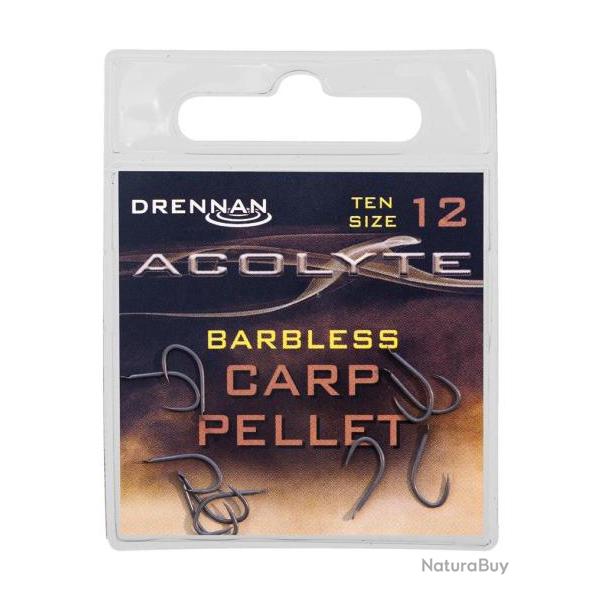 DRENNAN HAMEONS ACOLYTE CARP PELLET BARBLESS DRENNAN 12