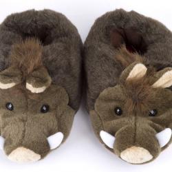 CHAUSSONS SANGLIER PELUCHE