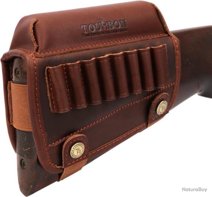 Élingue Fusil Rembourrée TOURBON Avec Repose-doigts Et Porte-munitions - Marron - Ambidextre