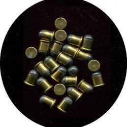 lot de 25 cartouches 9 mm Flobert -  balle plomb ronde - étui laiton - PRIX BAS - GFL