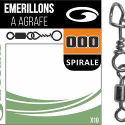 Micro Emerillons Garbolino Simple + Agrafe Spirale N°10