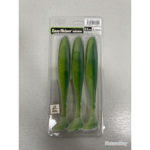 !! LEURRE KEITECH EASY SHINER 6.5' COL LIME CHARTREUSE