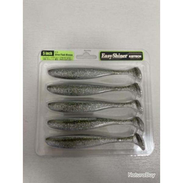 !! LEURRE KEITECH EASY SHINER 5' COL SILVER FLASH MINNOW