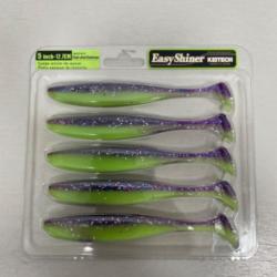 !! LEURRE KEITECH EASY SHINER 5'´ COL VIOLET SILVER CHARTREUSE