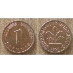 Allemagne 1 Pfennig 1981 Mint D RFA Piece Deutsche Mark