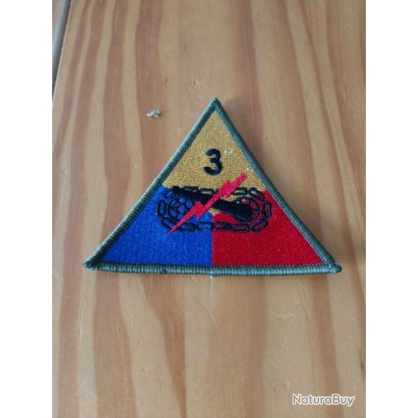 Patch armee us 3rd ARMORED DIVISION