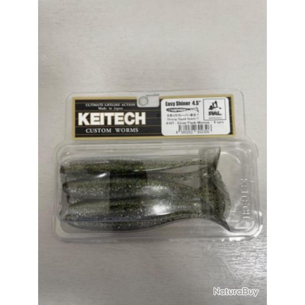 !! LEURRE KEITECH EASY SHINER 4.5' COL SILVER FLASH MINNOW