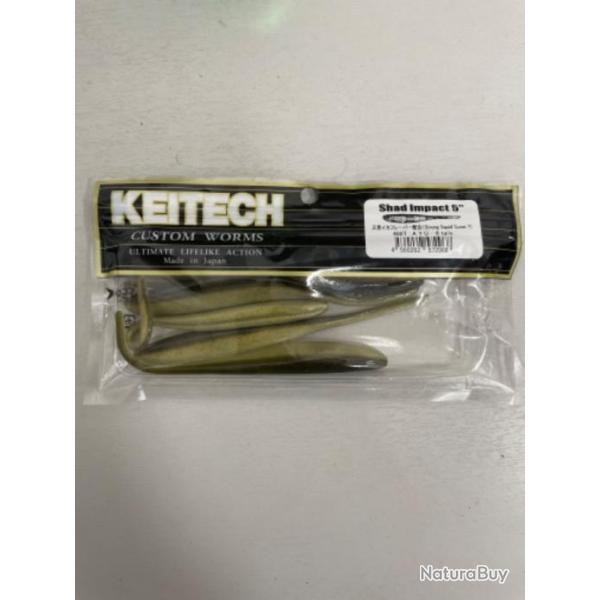 !! LEURRE KEITECH SHAD IMPACT 5' COL AYU