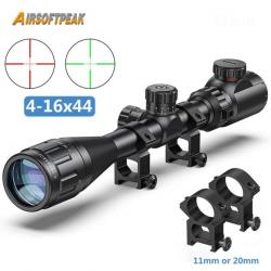 AirsoftPeak Lunette De Visée 4-16X44 Rail 11MM Paiement en 3 ou 4 fois - LIVRAISON GRATUITE !!!