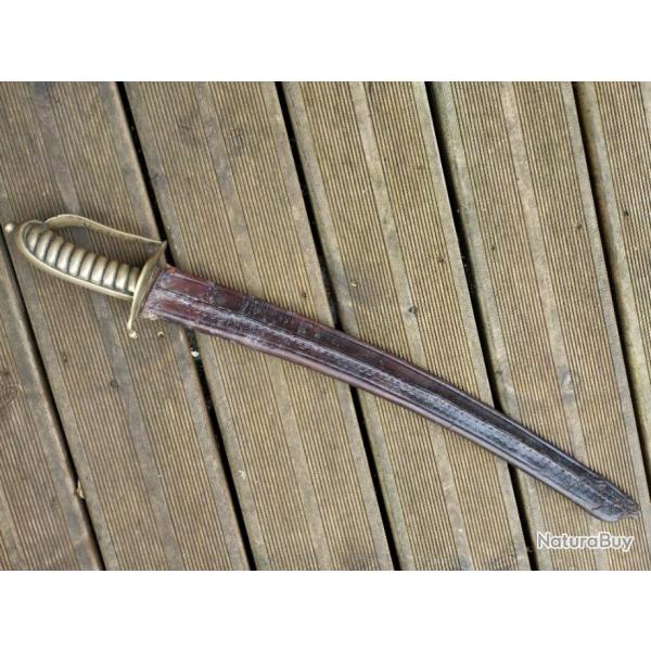 Rare Sabre de la Lgion Sarde Sardaigne vive la lgion avec fourreau cuir