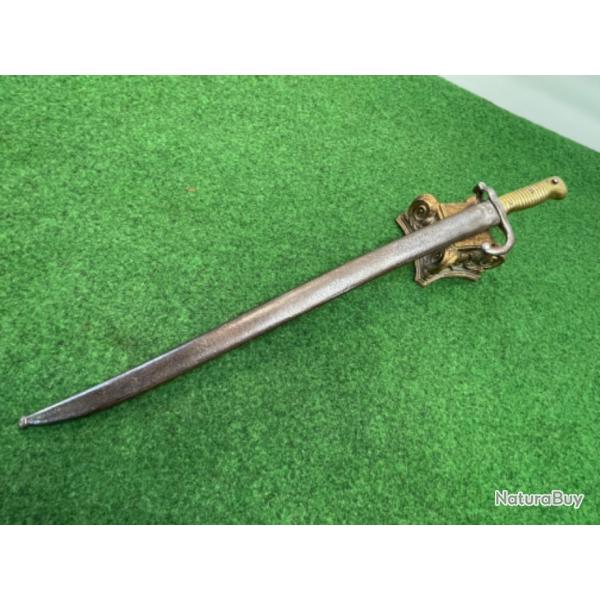 BAIONNETTE  POUR FUSIL  CHASSEPOT MODLE 1866 DE MARINE   NAPOLEON III  19 ME