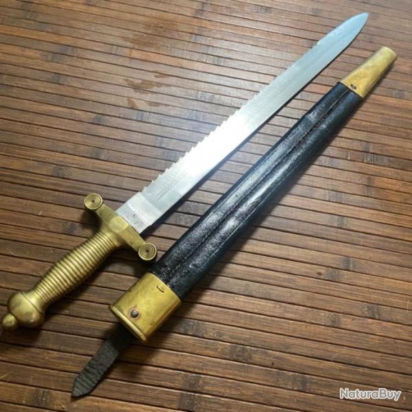 RARE GLAIVE DE PIONNIERS SUISSE MODLE 1842 SOLINGEN