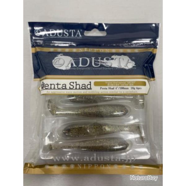 !! LEURRE ADUSTA PENTA SHAD 4' COL HAZE