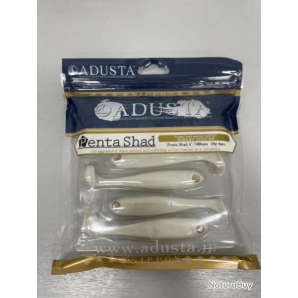 !! LEURRE ADUSTA PENTA SHAD 4' COL WHITE