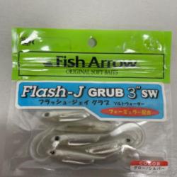 !! LEURRE FISH ARROW FLASH-J GRUB 3'´ COL GLOW SILVER