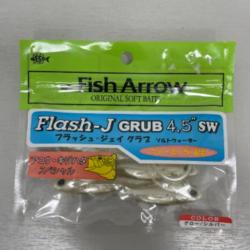 !! LEURRE FISH ARROW FLASH-J GRUB 4.5'´ COL GLOW SILVER