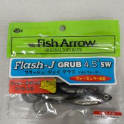 !! LEURRE FISH ARROW FLASH-J GRUB 4.5'´ COL KATAKUCHI IWASHI SILVER