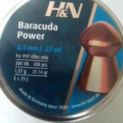 800 PLOMBS H&N BARACUDA POWER CAL.5.5 1,37g