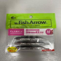!! LEURRE FISH ARROW FLASH J SHIRASU 3'´ COL KATAKUCHI IWASHI SILVER
