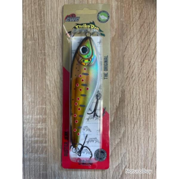 Leurre dur Buster jerk CWC trout fario exclusif 15cm