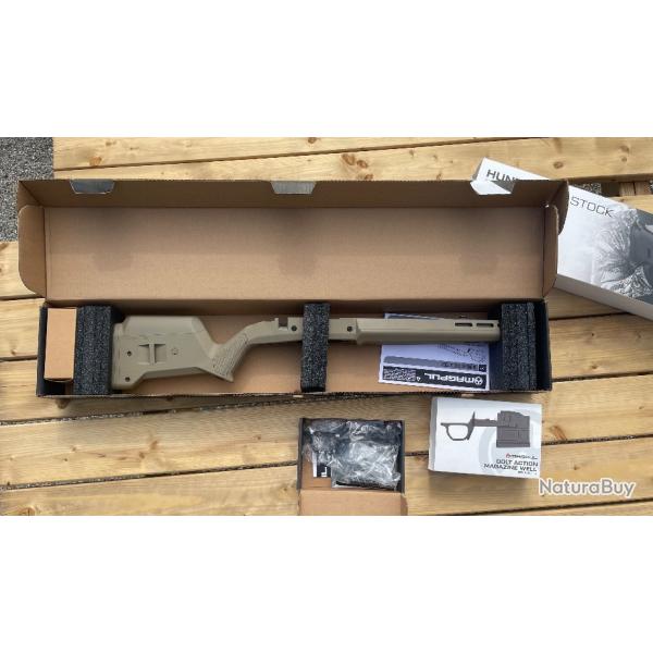 Ensemble Crosse MAGPUL Hunter Remington 700 SA FDE + Pontet MAGPUL Chargeur PMAG type AICS