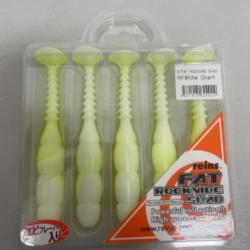 !! LEURRE REINS FAT ROCKVIBE SHAD 5'´ COL WHITE CHARTREUSE