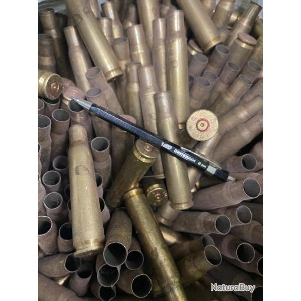 Lot de 25 douilles tuis IMI cal. 50 BMG Browning 12,7x99mm OTAN NATO - Tirs 1 fois