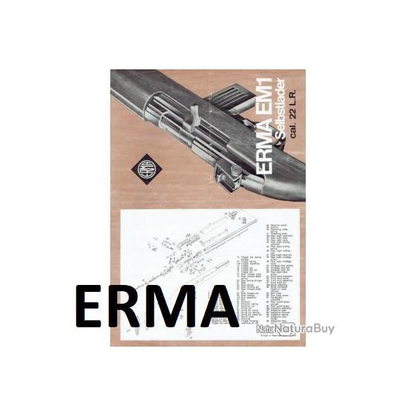 notice ERMA EM1 (envoi par mail) 22LR E M1 - VENDU PAR JEPERCUTE (m1997)