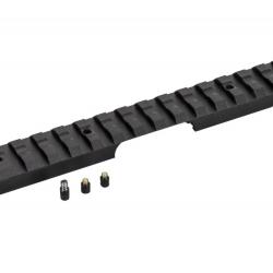 Rail anschutz picatinny-  modèle 1761 / 0 moa noir Ref.015018
