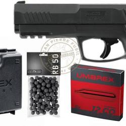 Pack pistolet CO2 à balles de caoutchouc T4E TP 50 Gen2 - Cal.50 (13 Joules max)