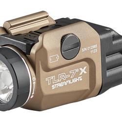 Lampe tactique pour pistolet Streamlight TLR-7 X USB FDE - Switch haut et bas