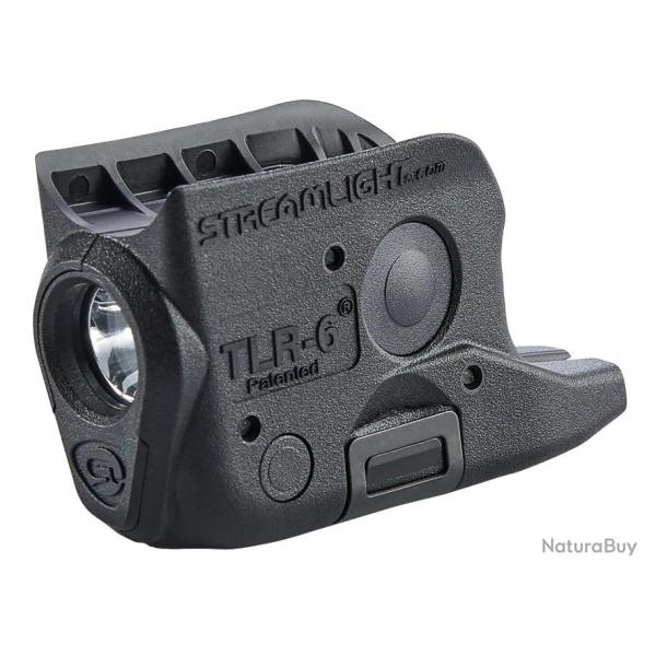 Lampe tactique Streamlight TLR-6 - Glock 42/43 - Sans laser - Noir