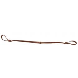 Bretelle cuir pleine fleur double lasso plate - Country Sellerie